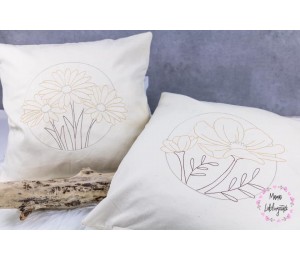 Stickserie - Kreisblumen Doodle